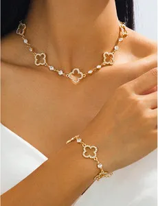 Authentic Lucky Hollow Gold Four-Leaf Clover: 18K Gold Plated