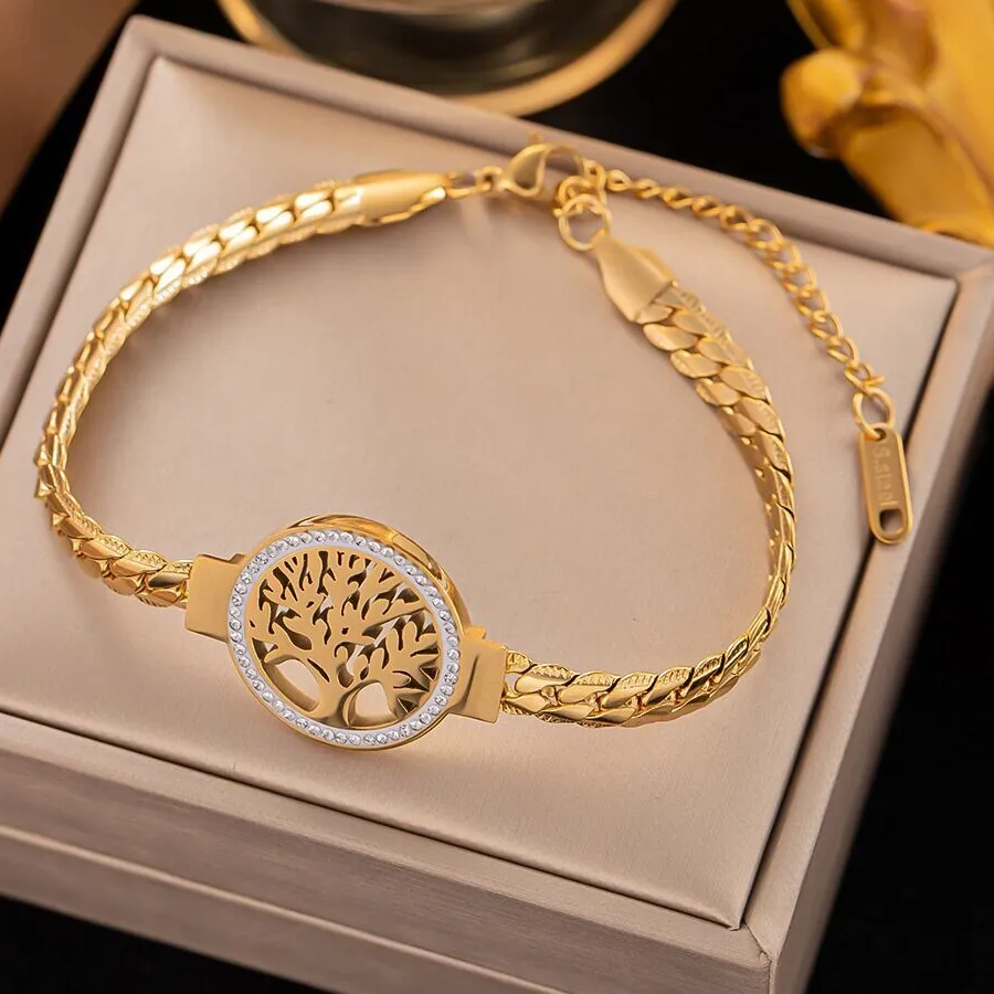 Authentic The Enchanted Tree of Life Bracelet - A Golden Embrace of Protection and Abundance