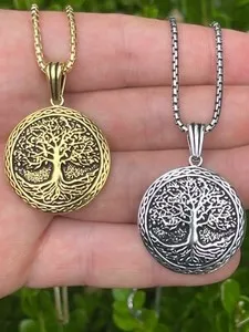 Authentic The Gilded Yggdrasil: Eternal Roots and Celestial Canopy Pendant