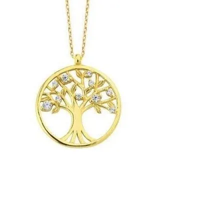 Authentic The Eternal Roots Gold-Plated Tree of Life Amulet