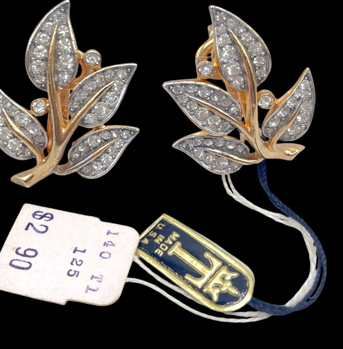 Authentic Adorn Yourself with the Harmony of the Tree of Life: Vintage Gold-plated Earrings