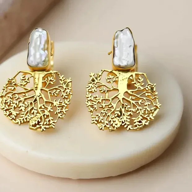 Authentic Ethereal Arboreal Radiance: The Tree of Life Pearl Talismans