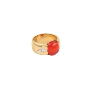 Authentic Igniting Inner Passion - Fire Opal Ring for the Goddess Within