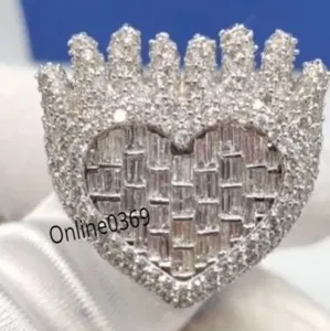 Authentic The Heart of Celestial Fire: A Baguette Moissanite Talisman