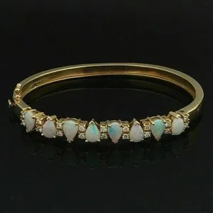 Authentic Tears of Eternity: A Celestial Bangle of Fire and Diamond