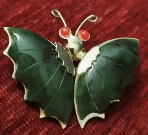 Authentic The Jade Metamorphosis Alchemical Moth Brooch