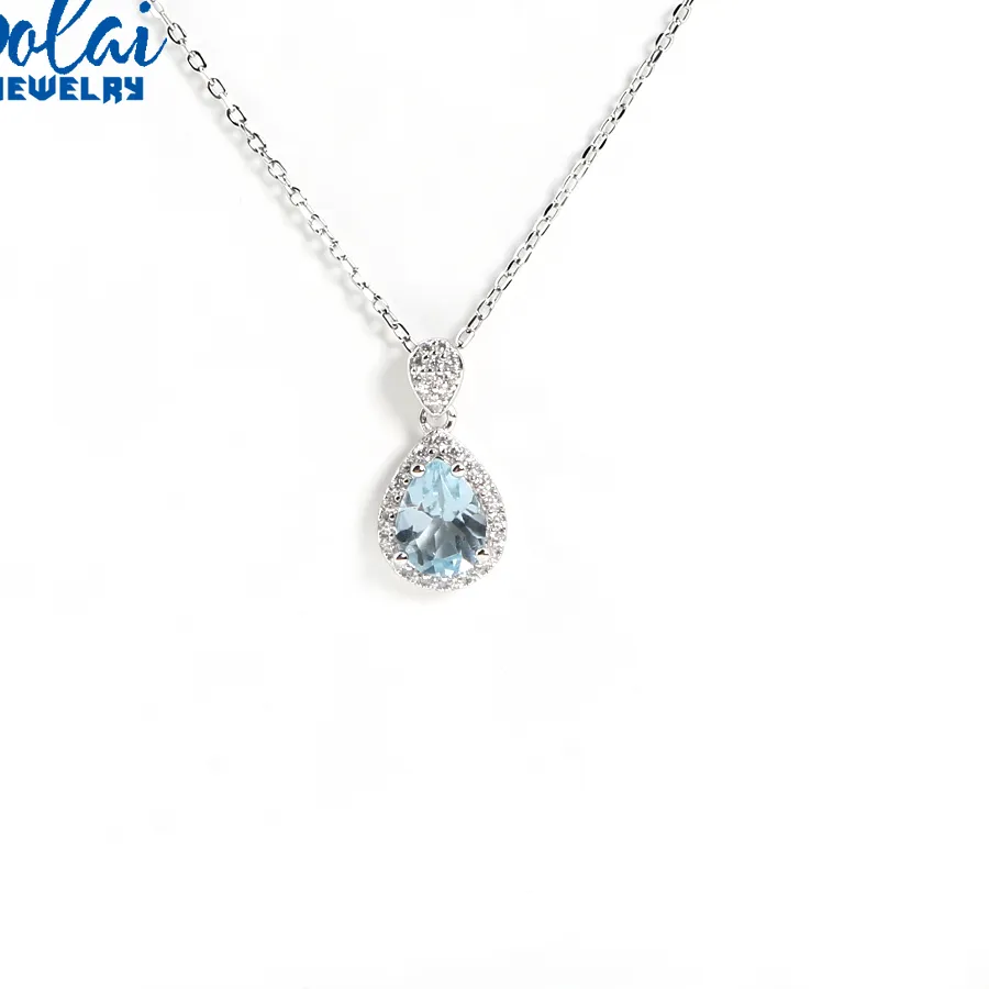 Authentic Empowered by the Celestial Blues of November: A Luminous Sky Blue Topaz Pendant