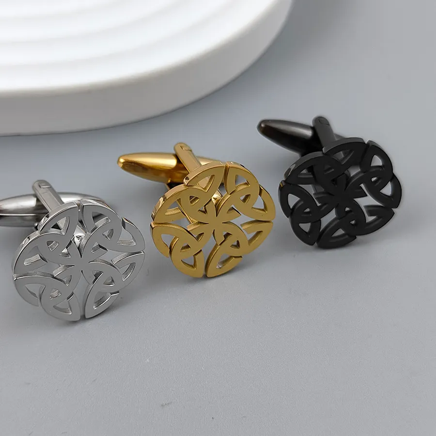 Authentic Entwined in Eternity: Celtic Knot Cufflinks of Enduring Devotion