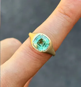 Authentic The Verdant Sovereign: A Matte Gold and Emerald Talisman