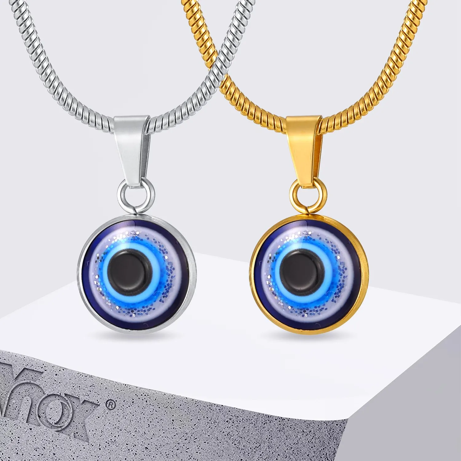 Authentic The Gaze of Protection: Radiant Gold-Plated Evil Eye Amulet