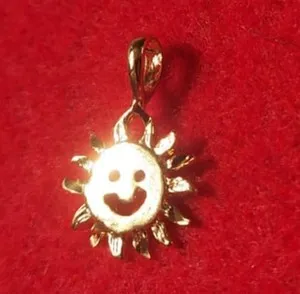 Authentic Radiant Solstice: The Gilded Sun Amulet of Eternal Joy