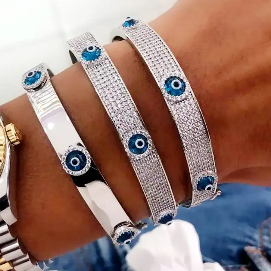 Authentic Celestial Guardian Hamsa and All-Seeing Eye Bangle