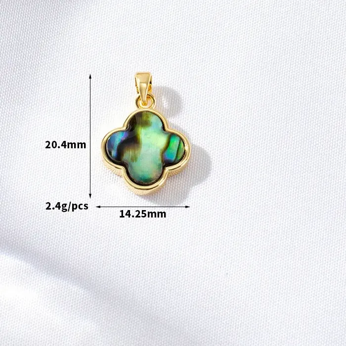 Authentic Blessed Abundance: Four Leaf Clover Charms, Infused with the Radiance of Gold