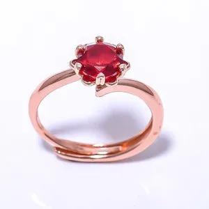 Authentic The Verdant Heart: Emerald Quartz Rose Gold Radiance Ring