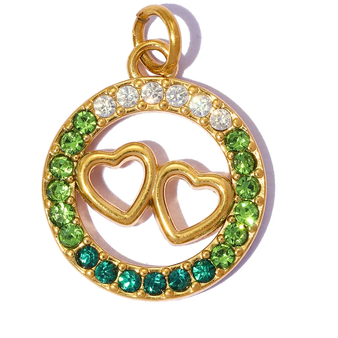 Authentic 3pcs/Lot Rhinestone Heart Life Tree DIY Charms Cross Necklace Pendants Women Butterfly Jewelry