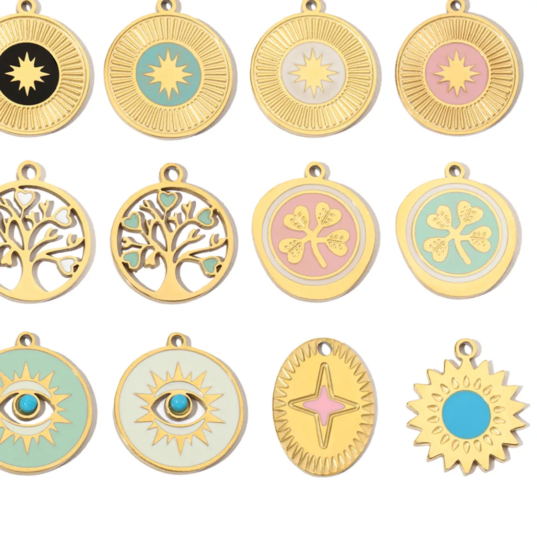 Authentic Twin Guardians of Prosperity - 3pc Set Life Tree Earrings and Pendant