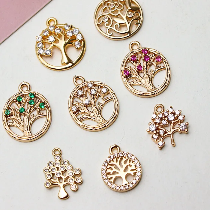 Authentic Embracing the Cosmic Harmony: Tree of Life Pendant Necklace Earrings Charms