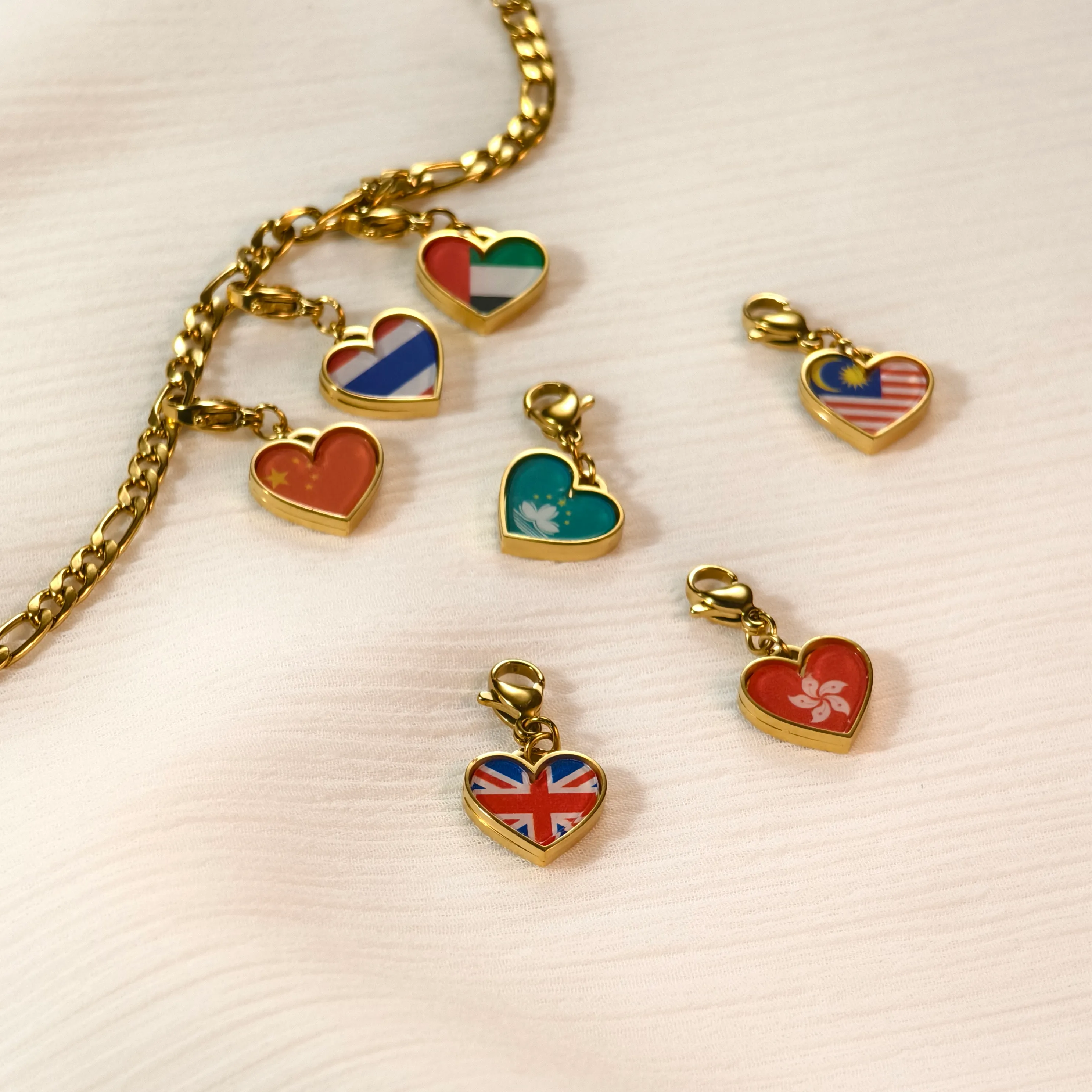 Authentic Amulet of Wanderlust: Heart of Nations Bracelet