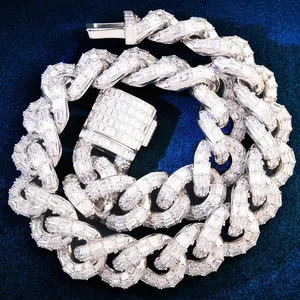 Authentic Guardian of Urban Luxury: 14k Gold Plated Baguette Chain