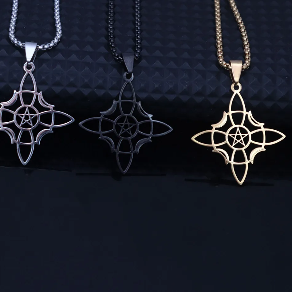 Authentic Celestial Knot of the Pentacle Moon Amulet