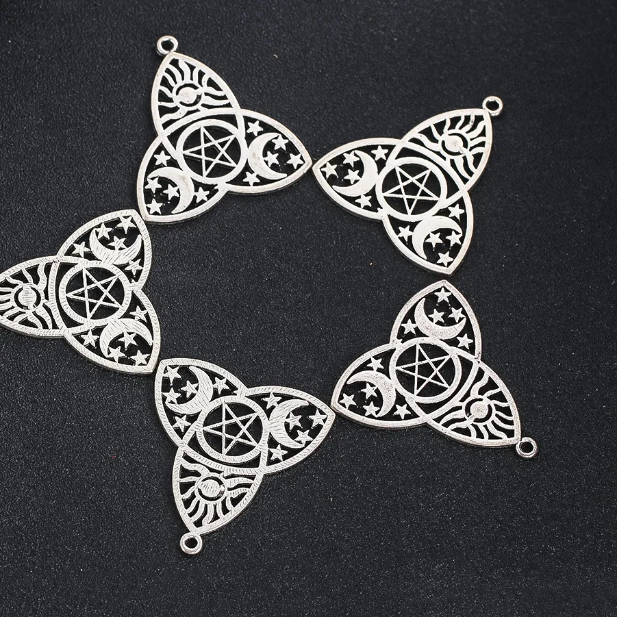 Authentic Celestial Knot of the Silver Moon Pendant