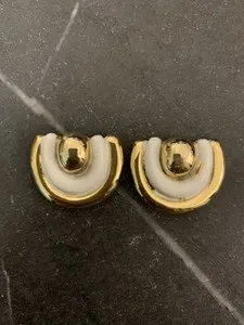 Authentic Radiant Solstice Clip-On Earrings in 18K Gold Plate