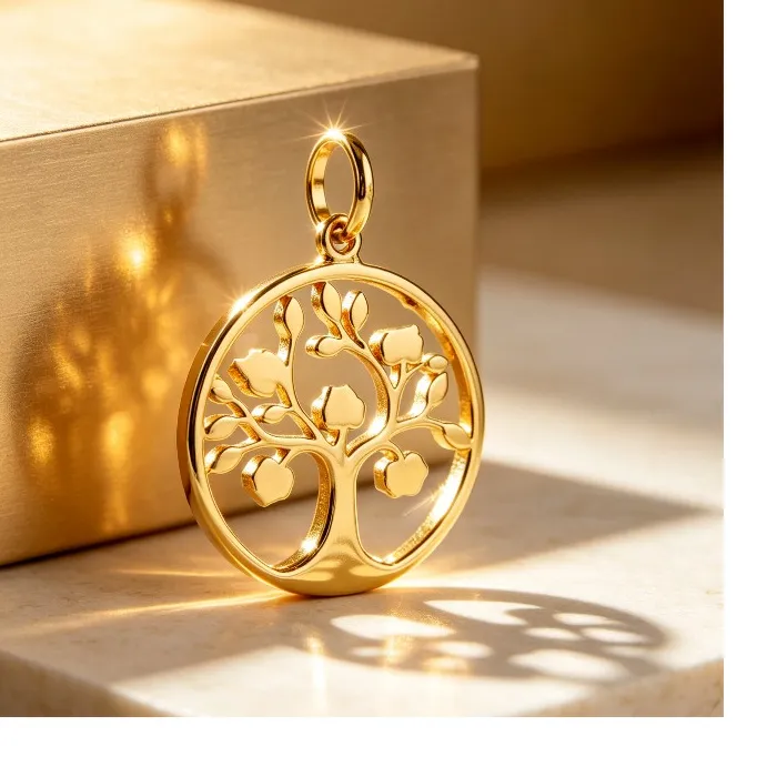 Authentic Guardian of the Family Tree: Tree of Life Pendant with Bear Silhouette