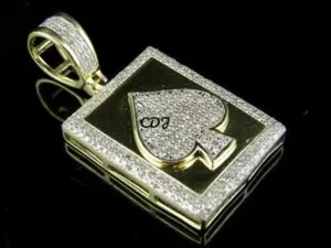 Authentic The Ace of Destinies: Radiant Gold-Plated Spade Talisman