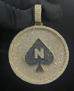 Authentic The Arcane Spade N Letter Pendant in Two-Tone Gold
