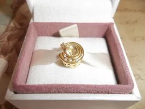 Authentic The Celestial Trail: 14ct Gold-Plated Shooting Star Charm
