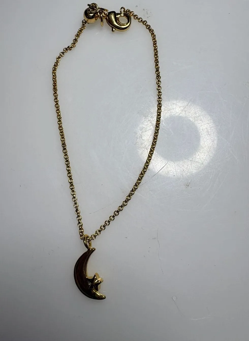 Authentic Celestial Guidance Gold Plated Shooting Star Crescent Moon Bracelet