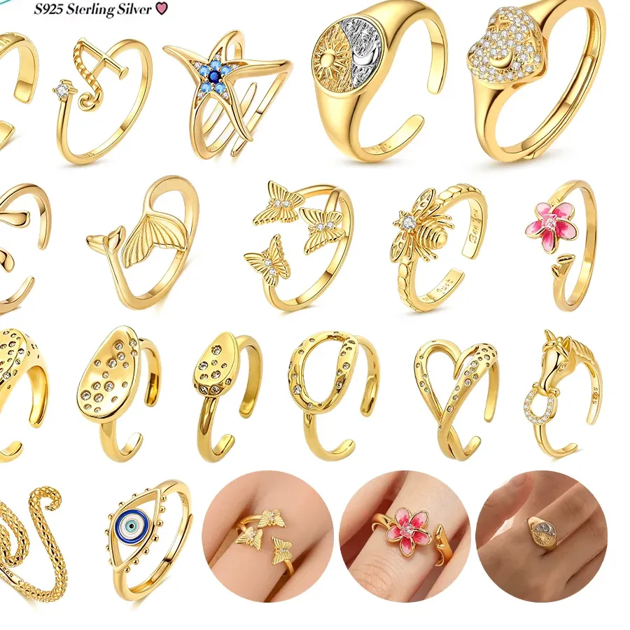 Authentic Celestial Charms: The Enchanted Garden Adjustable Talisman Ring