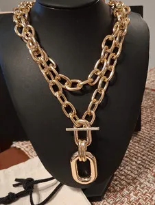 Authentic MAYAMAR 24K Heavy Dipped Gold Plated Over Double Layer Statement Necklace