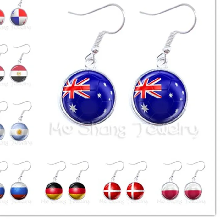 Authentic Celestial Flagways: Enchanted National Emblem Earrings
