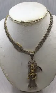 Authentic The Sovereign Reaper 14K Gold-Plated Sterling Silver Talismanic Pendant