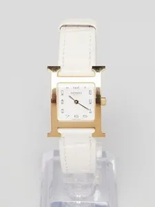 Authentic The Alchemist of Time: The Hermes Heure H Gold-Plated Sacred Portal Timepiece