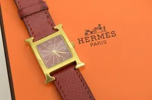 Authentic The Crimson Meridian Sunburst Timepiece of Hermes