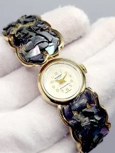 Authentic The Norman Gilded Hourglass Cuff Bracelet
