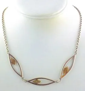 Authentic The Eternal Triquetra: A Sacred Knot of Gold and Silver