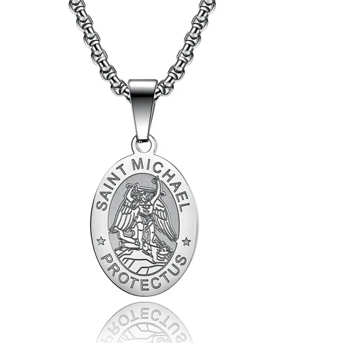 Authentic The Archangel's Aegis: Saint Michael Celestial Guardian Pendant