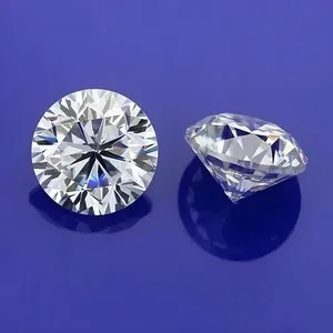Authentic Twin Radiant Moissanite Stars – 6 mm Golden‑Veil Pair