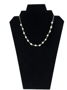 Authentic Luminous Tide: The 14K Gold-Plated Pearl Station Talisman