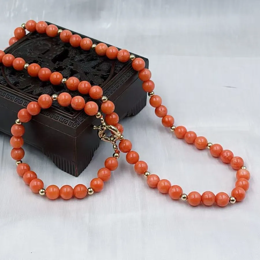 Authentic Oceanic Guardian Choker Set: Coral & Turquoise