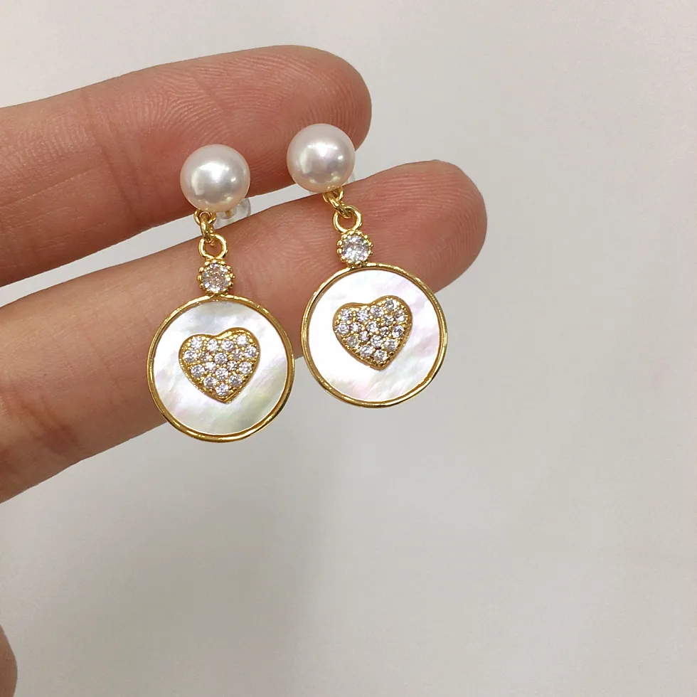 Authentic Heart of the Tides: Celestial Convergence Earrings