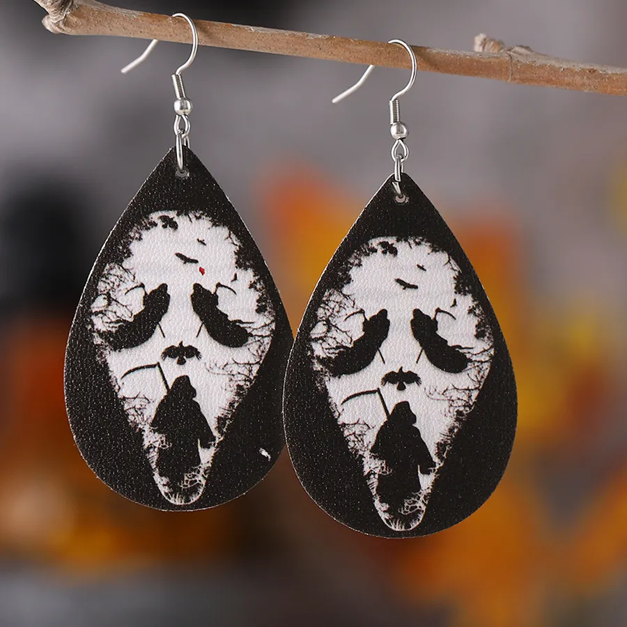 Authentic Wings of the Midnight Sentinel: Bat Skull Totem Earrings