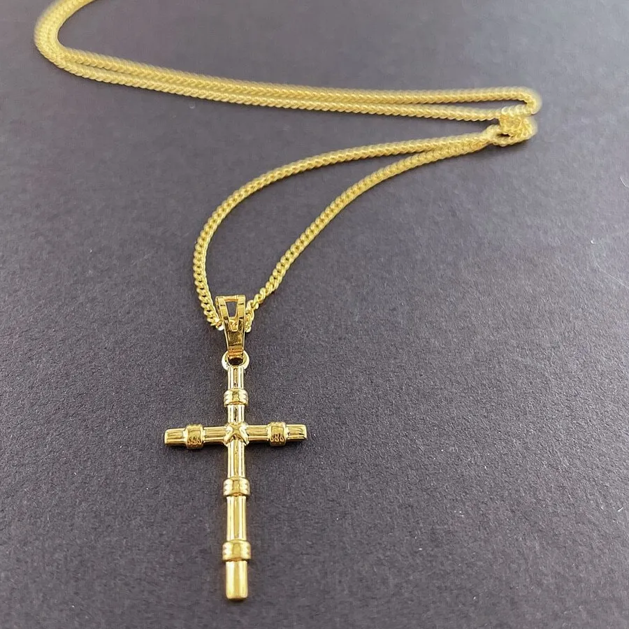 Authentic Guardian of Faith: 24K Gold Plated Cross of Spiritual Strength