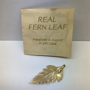 Authentic The Golden Fern: A Petrified Breath of Eternal Spring