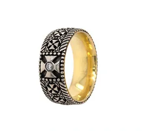Authentic The Golden Embrace A Celtic Cross Ring Of Sacred Protection