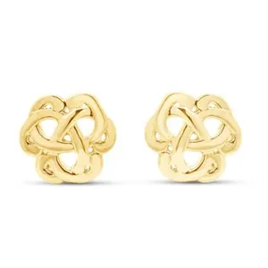 Authentic Eternal Knot Stud Earrings Golden Gates Of Celtic Eternity