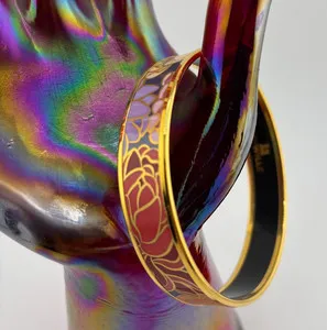 Authentic Golden Embrace of Monet's Muse Bangle
